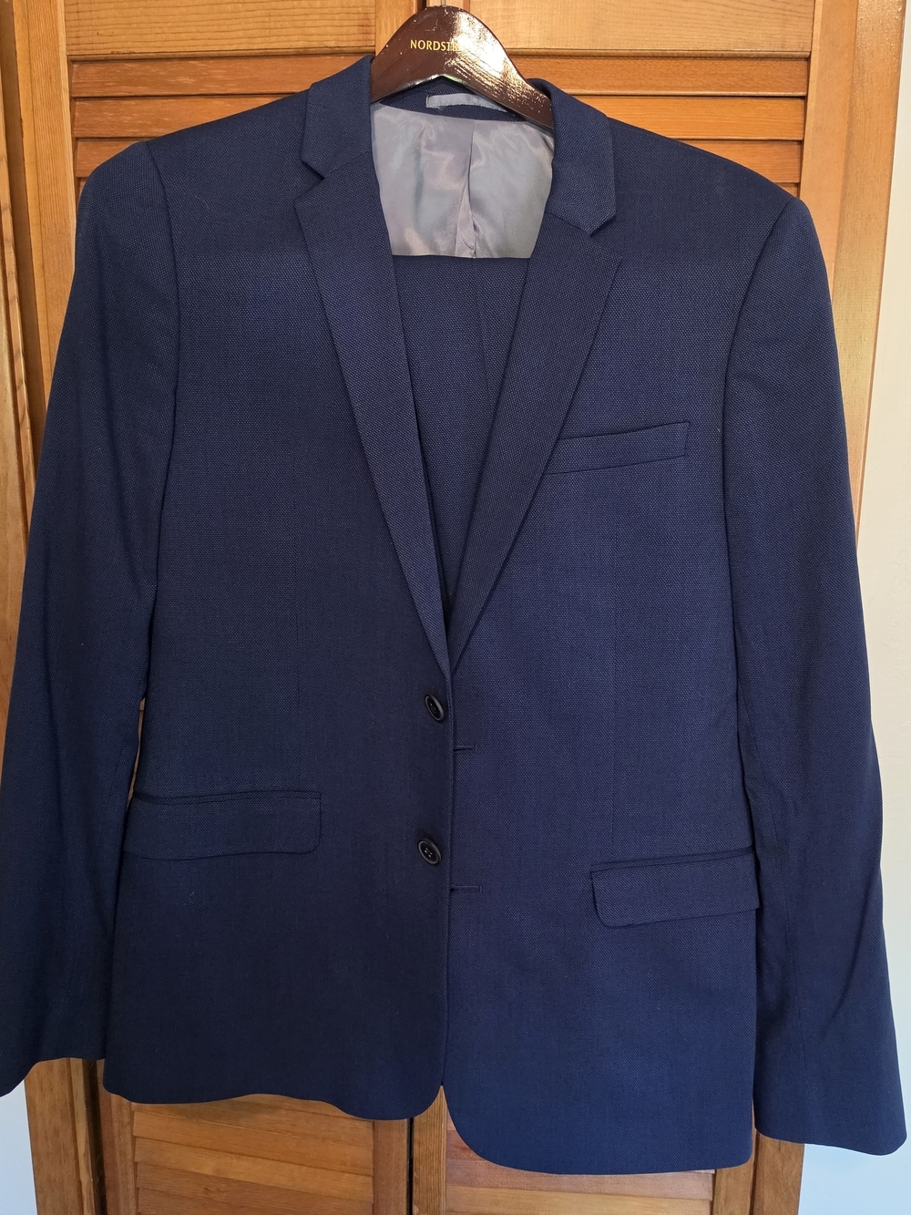 Topman Navy Blue Two-Button Suit Blazer